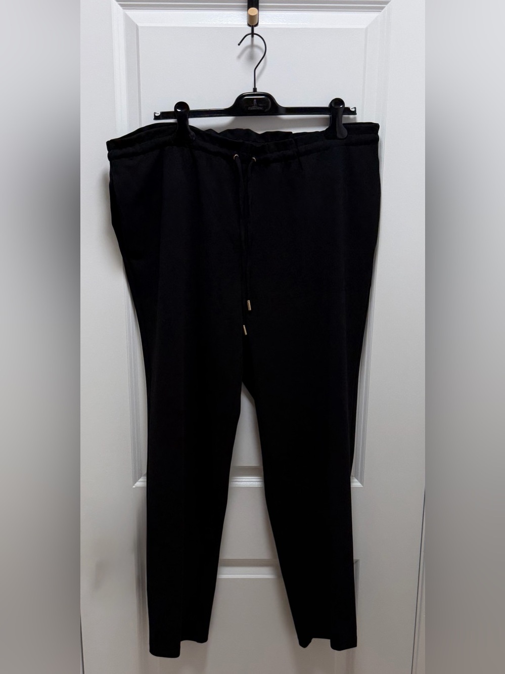 Nina Leonard Black Drawstring Dress Pants for Women